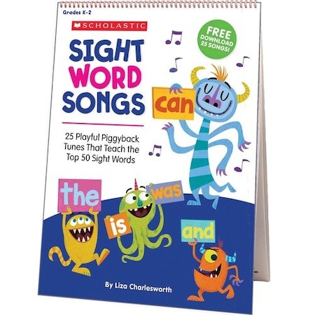 Scholastic Teaching Resources CHART, FLIP, SIGHT, WORD, SONGS SHS1338113135